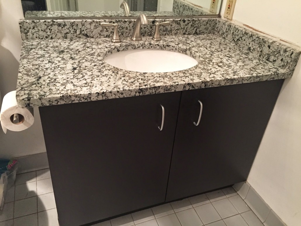 Bathroom Vanity Granite Backsplash