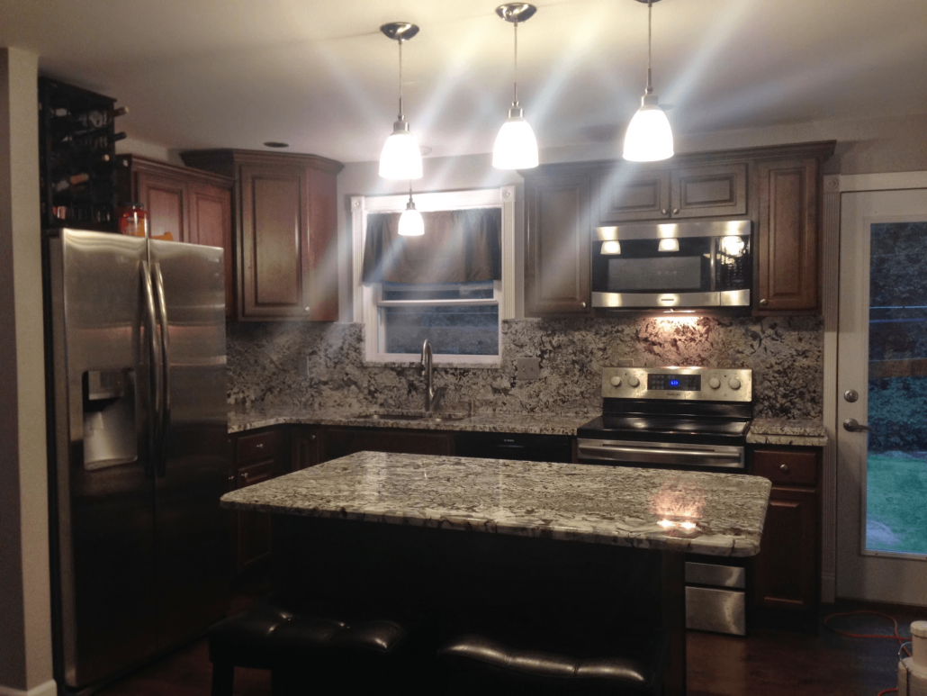 New Azul Aran Granite Kitchen - Project Details And Pictures