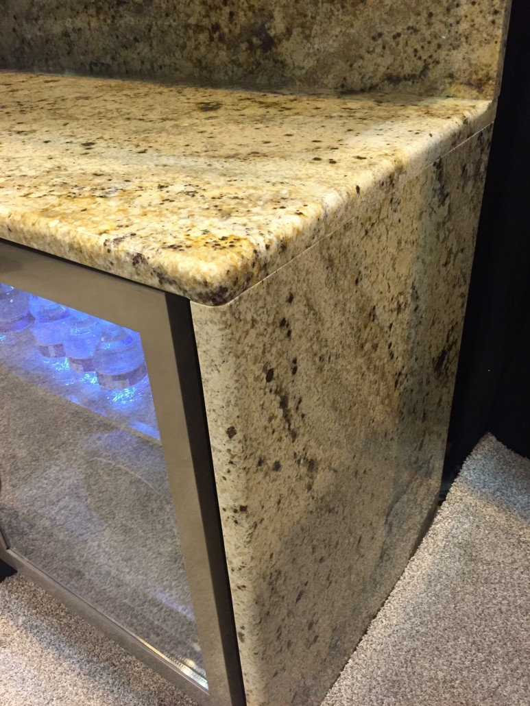 waterfall edge countertop dra