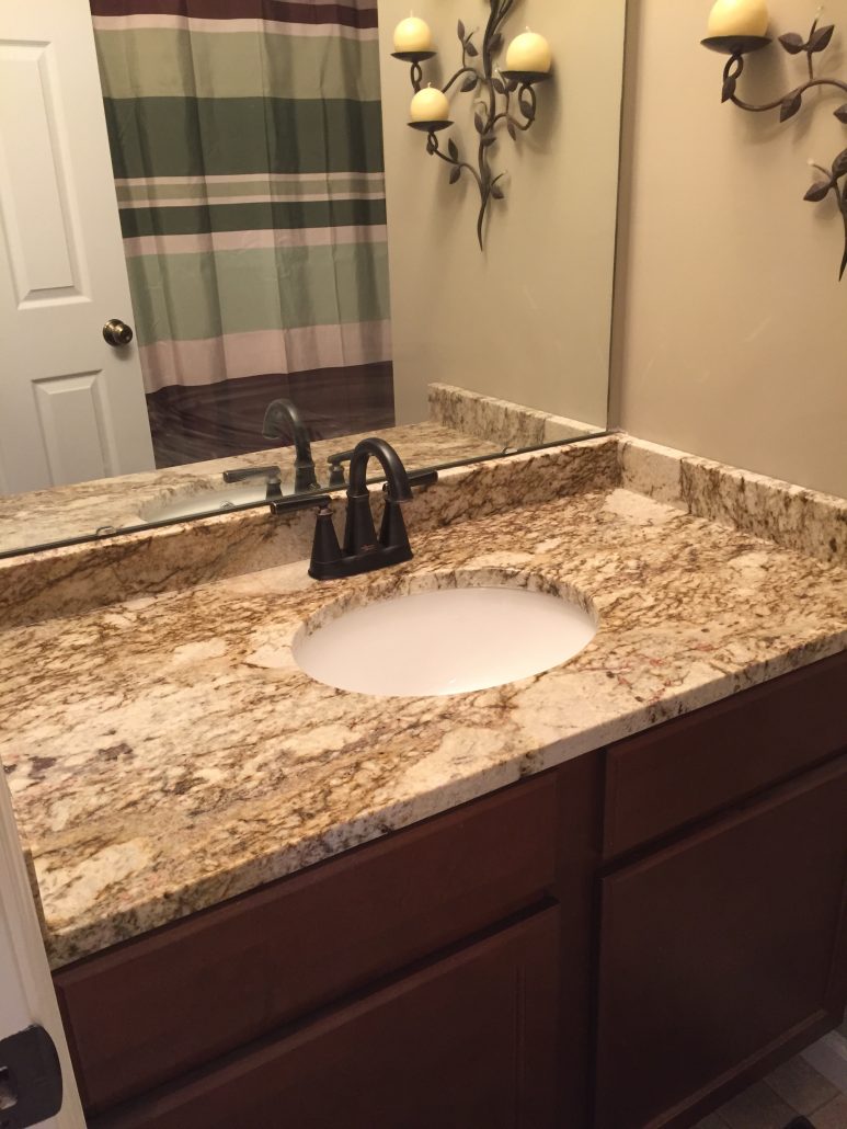 Fantasy Platinum Granite Bathroom - Titan Granite - St Louis MO