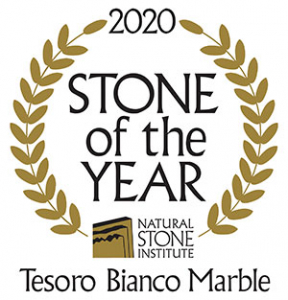Natural Stone Institute Stone of The Year Tesoro Bianco Marble
